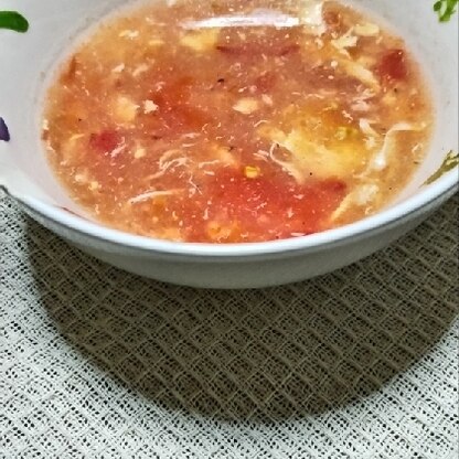 トマトを消費したくて作ったのですが、簡単かつ美味しくてリピ決定ですね～！次の日、冷たくして頂いたのですが、そちらも美味しかったです